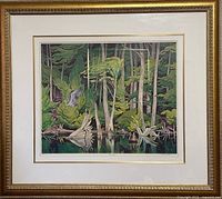 Framed print full view showing matting and frame