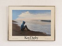 Full view of framed poster on wall