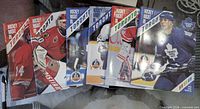 All six Hockey Night in Toronto programs displayed fan-shaped