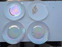 Top view of all four plates