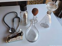Group shot of all six items on table