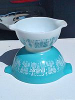 Two Butterprint Cinderella bowls stacked