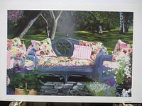 Full view of unframed print showing image and margins