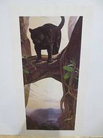 Full view of vertical unframed print with white border