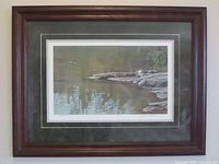Full view of framed Robert Bateman limited edition print