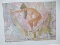 Full view of the unframed print showing artwork