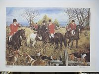 Full view of the unframed print showing subject matter and margins