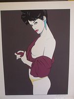 Full view of unframed serigraph print