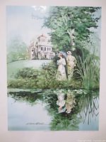 Full view of the William Biddle limited edition print showing artwork details