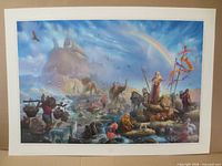 Full view of unframed limited edition print on paper