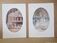 Both Trisha Romance unframed vignette prints side by side on white mats