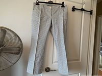 Barbara Bui pinstripe jeans front view hanging