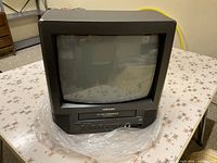 Front view of Toshiba 13-inch CRT TV/VCR combo