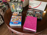 All items displayed on table