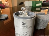 Butterfly figurine on top of original Silver Crystal tube