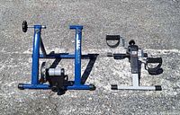 Both workout devices side by side on ground