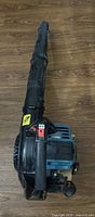 Full view of Makita BHX2500 blower with nozzle attached