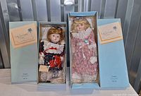 Pair of Betty James Carter dolls in original boxes