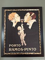 Front view of framed Porto Ramos-Pinto print