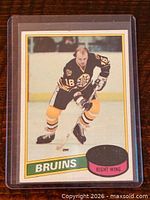 Front of Rick Middleton card in sleeve