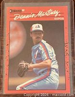 Front of 1990 Donruss Dennis Martinez card