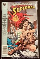Front cover showing title, DC logo, price and dramatic artwork