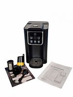 Front view of SHARDOR coffee maker with accessories and manuals