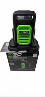 Front view of EGO CH2800D charger on top of retail box