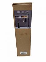 Carton showing LED Floor Lamp image and features