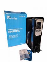 Heater, remote, manual and original Senville box