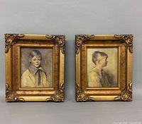 Both framed prints side by side showing overall appearance and matching frames