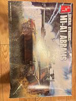 Box top showing AMT General Dynamics M1-A1 Abrams artwork