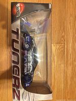 Front view of boxed Hot Wheels Tunerz car