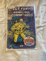 Front cover of SGT Fury and His Howling Commandos #50 showing wear