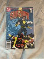 Front cover of Shazam! comic in sleeve