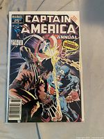 Captain America Annual #8 comic in bag with Wolverine cover art