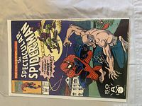 Cover of The Spectacular Spider-Man #183, Spider-Man battling Vermin with Green Goblin overhead