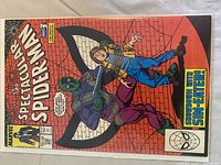 Cover with Sin-Eater holding hostage and Spider-Man, bagged and boarded