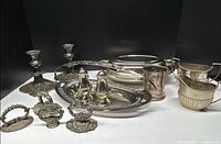 Group shot of all silver-plated items