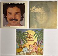 Front covers of all three albums displayed