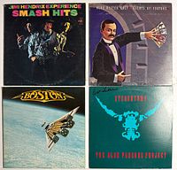 Group shot of all four album covers
