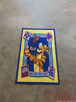 Front view of Tigger area rug