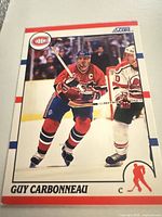 Guy Carbonneau Score card front