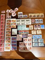 Overview of entire lot laid out on table