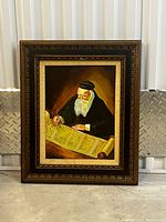 Front view of framed painting