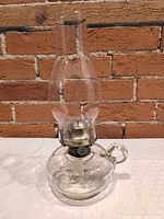 Full view assembled kerosene lamp front