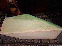 Side view of ABCO memory foam wedge pillow