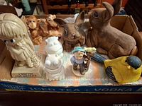 Entire assortment of figurines arranged in box