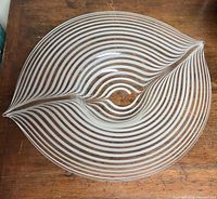 Top view showing full shape and stripe pattern