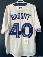 Full back view of jersey showing name Bassitt and number 40